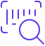 A magnifying glass icon