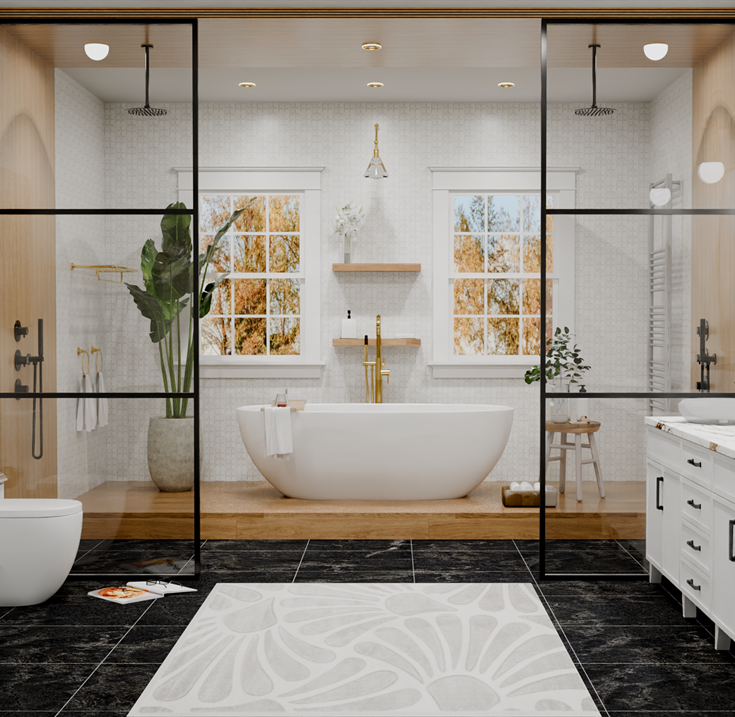 Cycles Bath by Jacky Kreijkamp - bathroom rnder using Design Flex